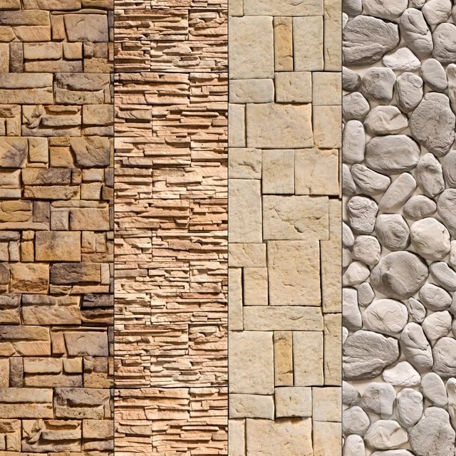 Stone Walls set 9 - Vray Material