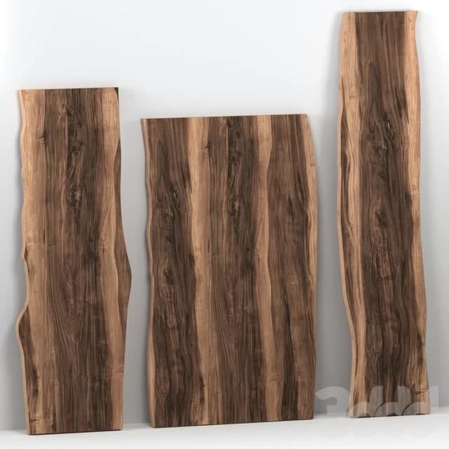 Wooden slabs