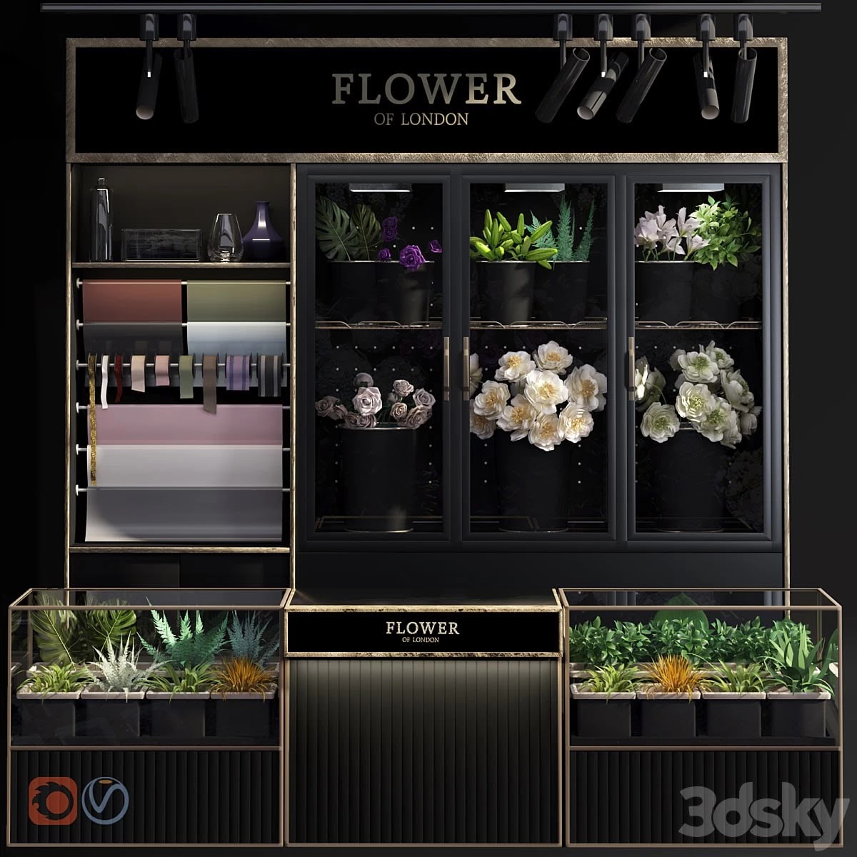 Flower Shop-refrigerated display