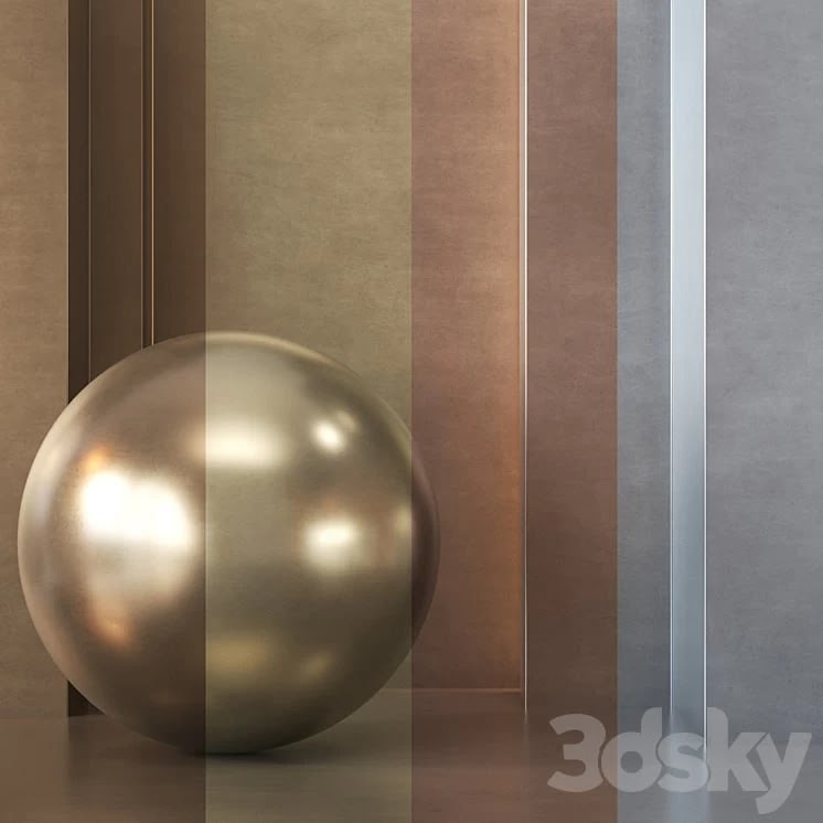 4 in 1 Metall Pack Textures 4K - Seamless - Vol 2