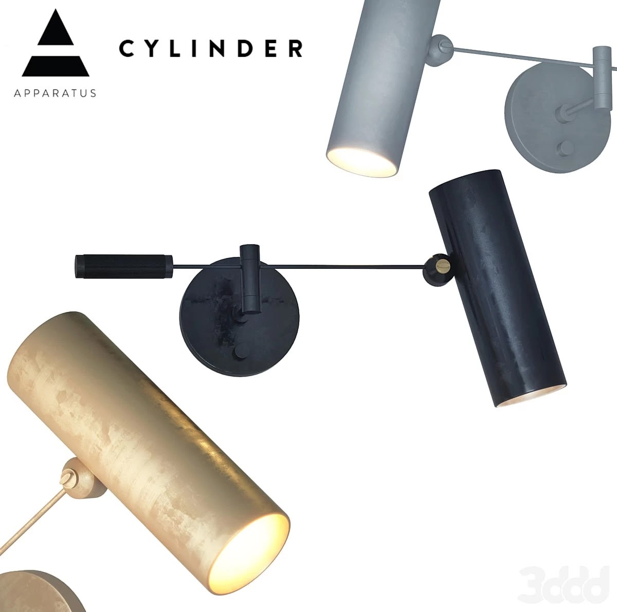 Cylinder swing arm sconce