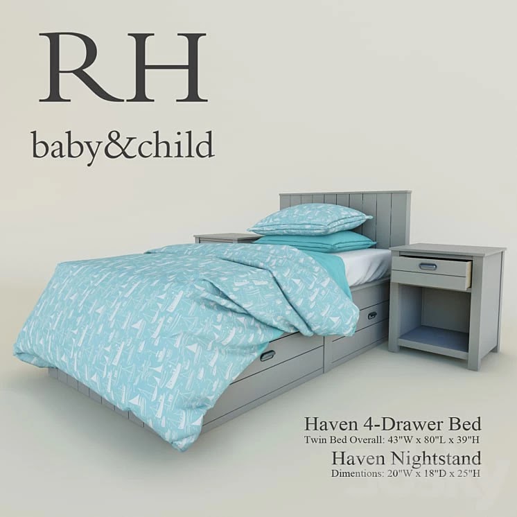 Haven 4-Drawer Bed