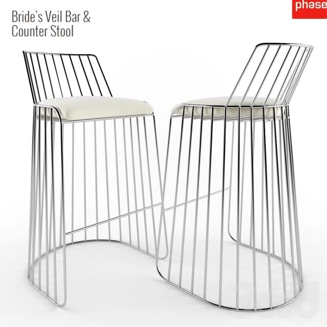 Bride's Veil Bar & Counter Stool