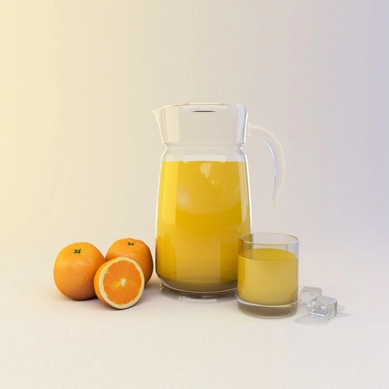 Still Life Decanter and oranges