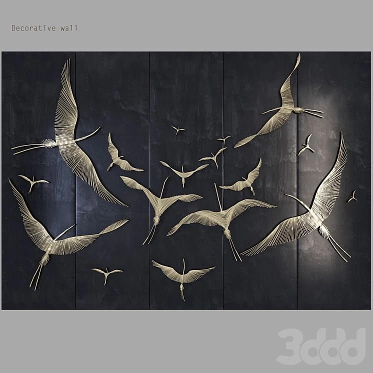 Decorative wall_waves_fly1