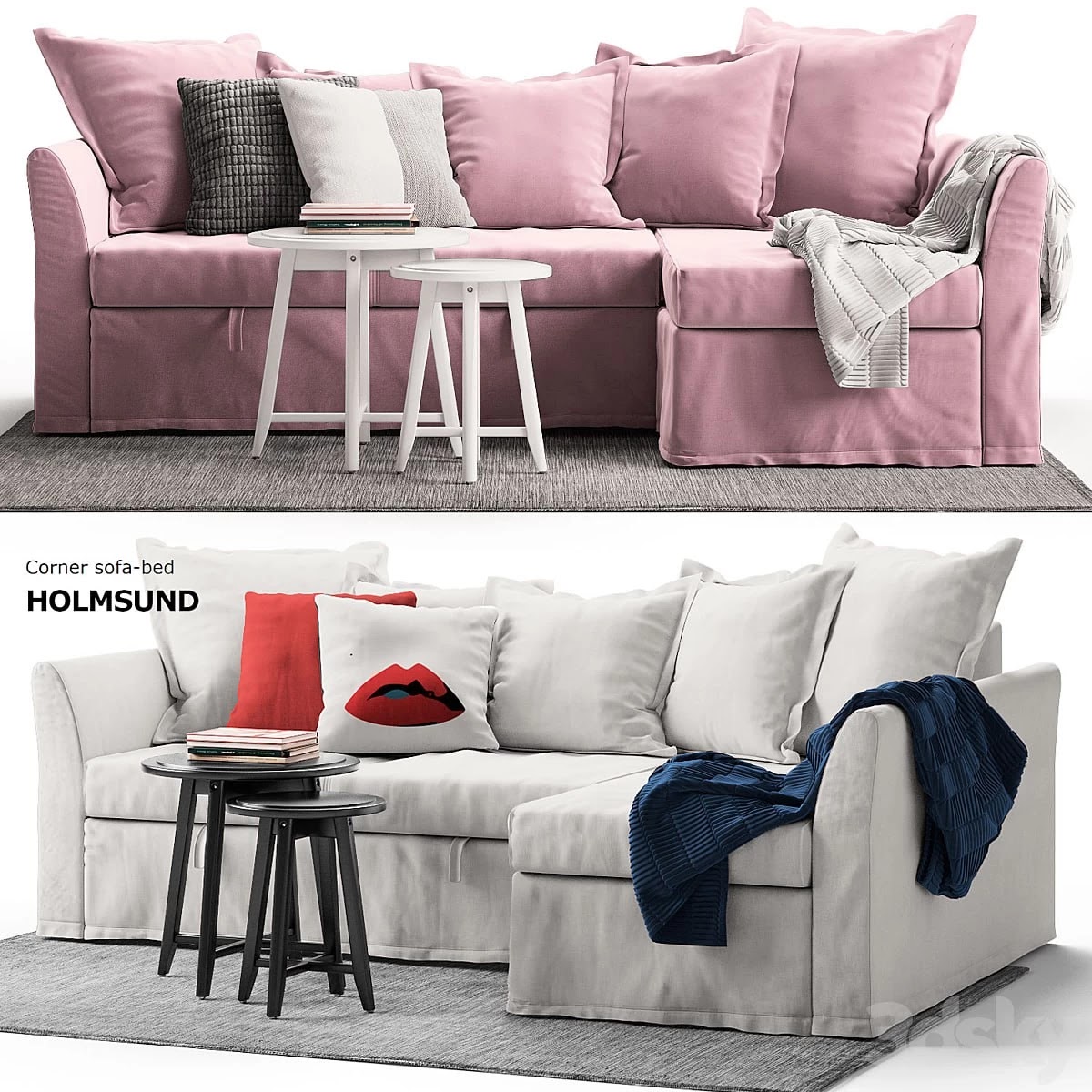 Corner sofa-bed HOLMSUND Ikea / Corner sofa HOLMASUND Ikea
