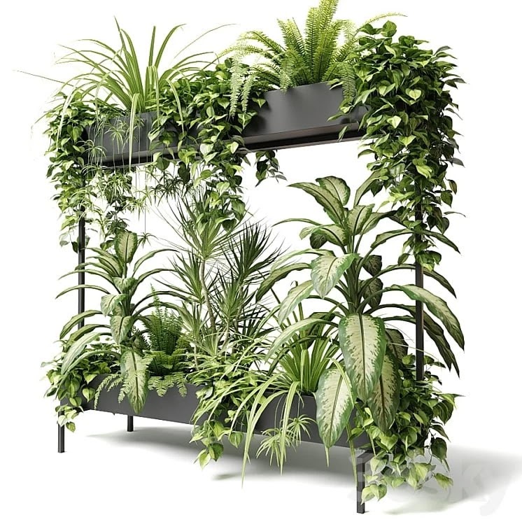 Mynthe rectangular two-storey planter
