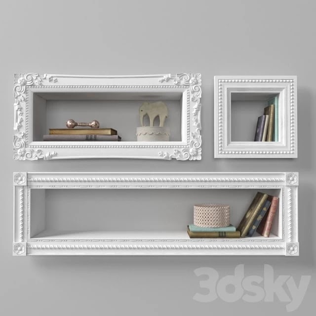 Shelves with decor from RHBaby & Child