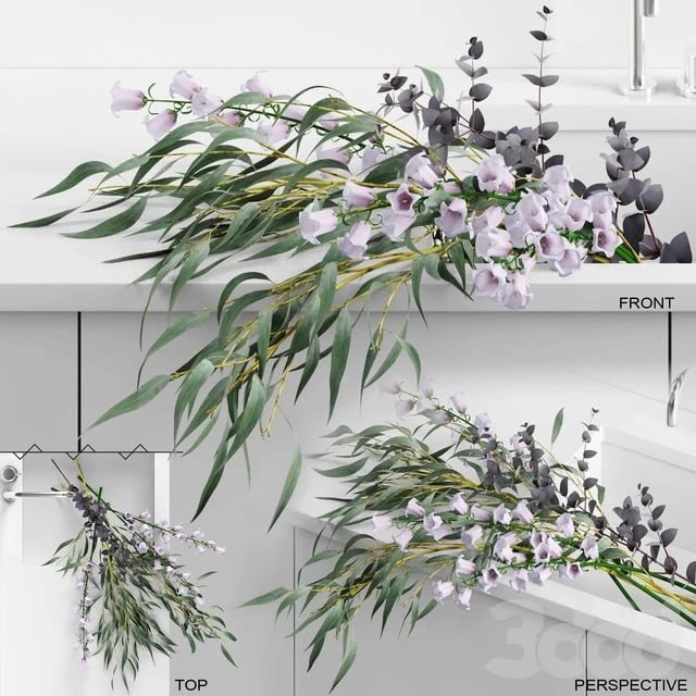 Flowers in sink