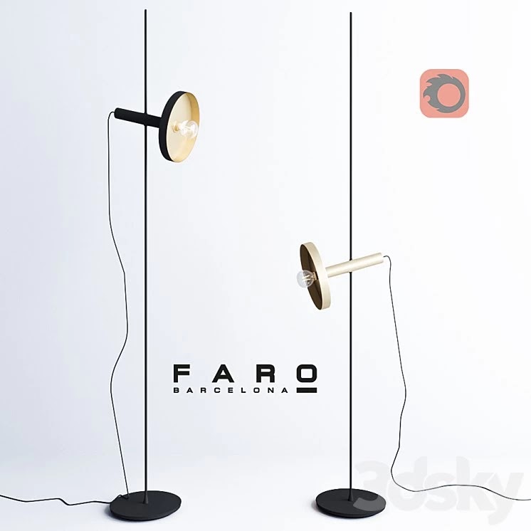 WHIZZ Satin gold and black portable lamp