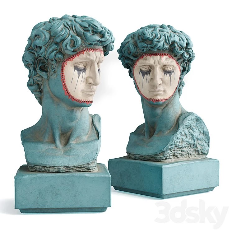 David Michelangelo masked bust