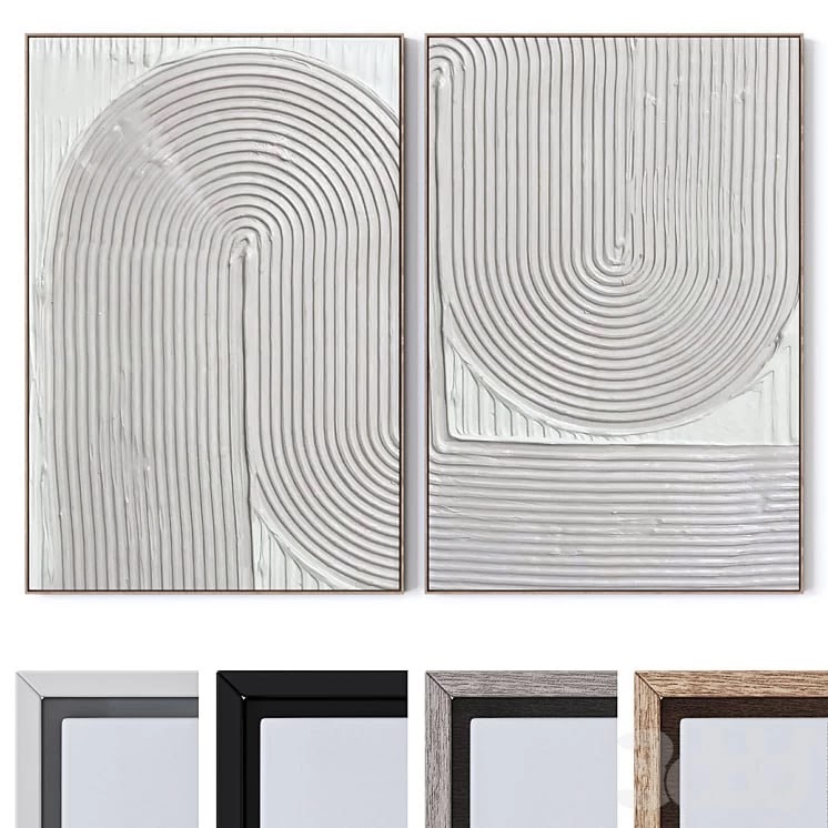 Set of large wall paintings 2420