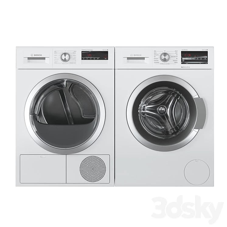 Bosch Washer Serie 6 Dryer Serie 4 Laundry Room