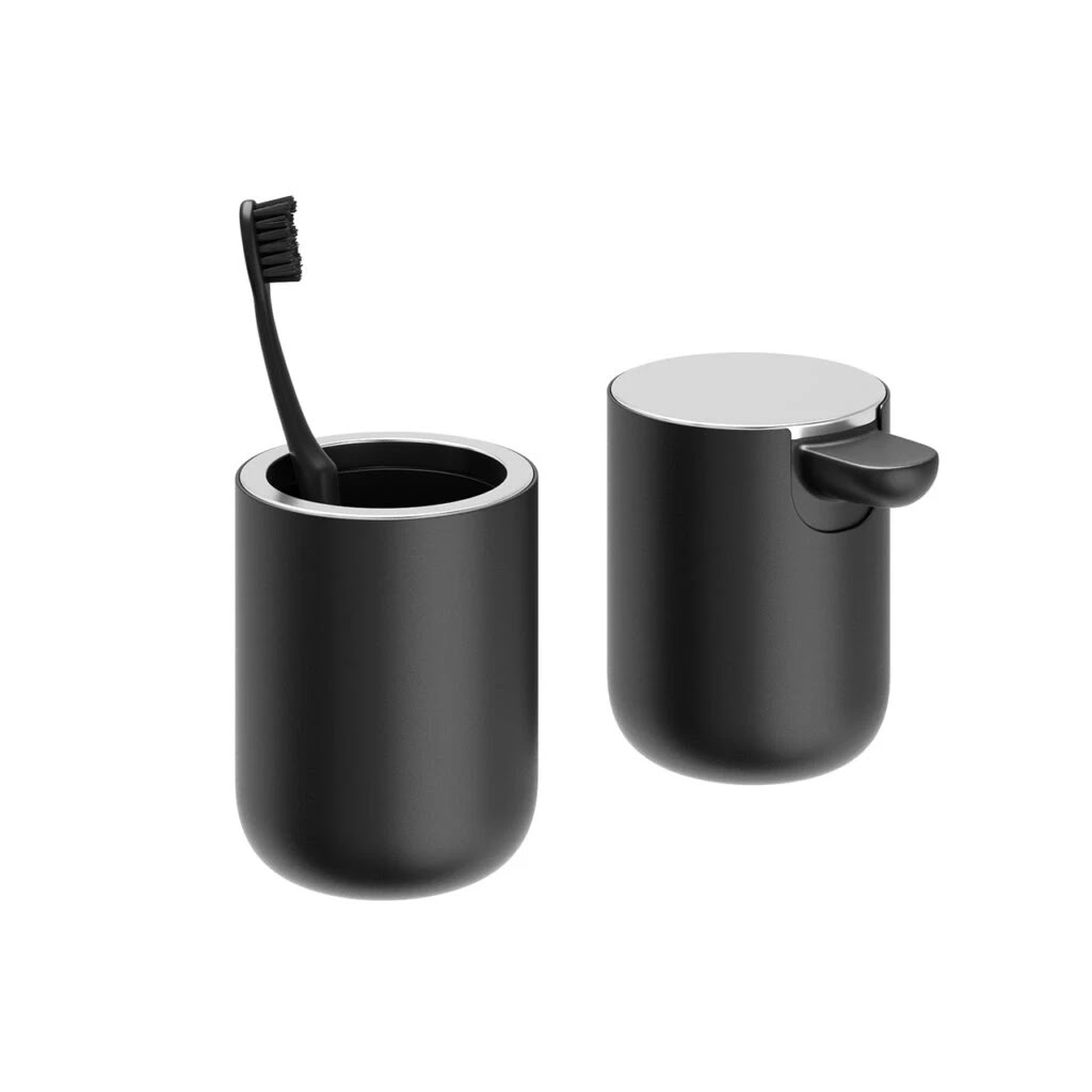 Bath Soap Pump Toothbrush Holder by Menu