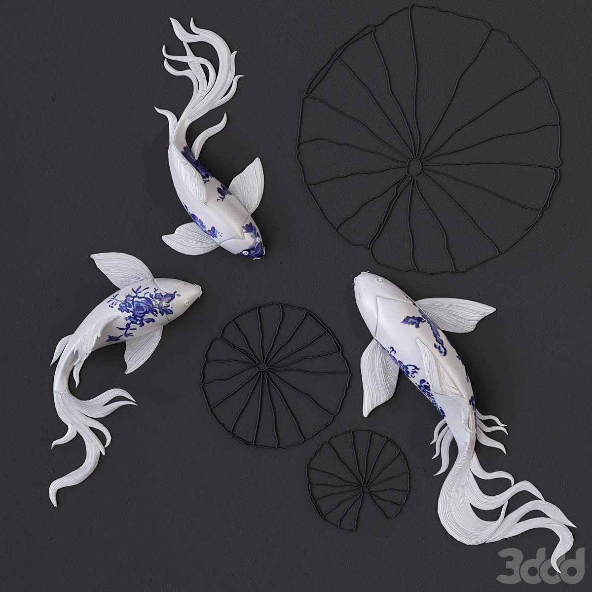 FISH Koi _ Wall Sculptures