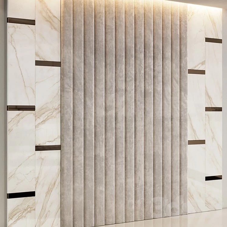 Beige Etoile de Rex marble headboard