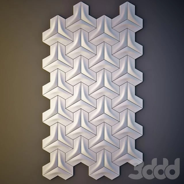 Gypsum wall panel 3D