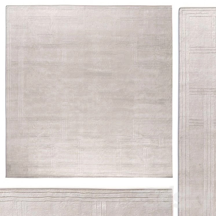 Carpet DorisLeslieBlau Oversized contemporary rug beige white gray wool rug Carpet