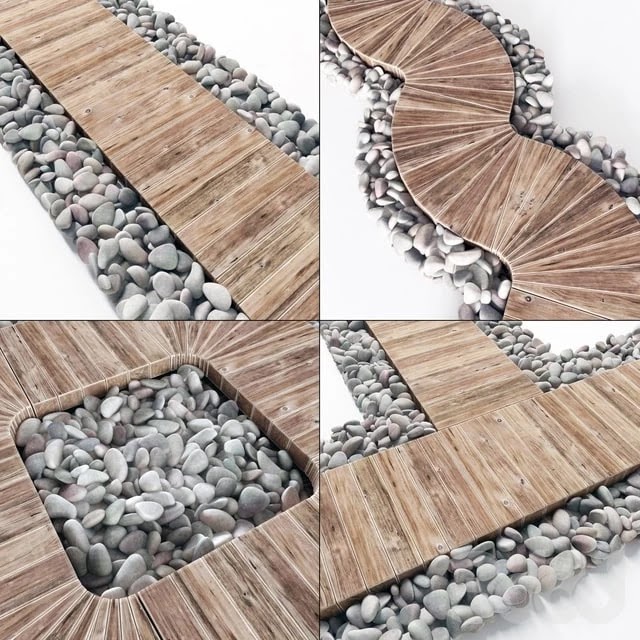 Pebble lawn flooring