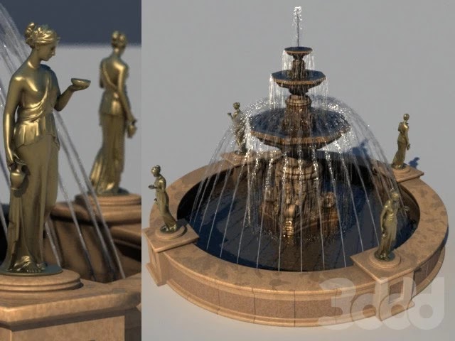 fountain 6 m with Venuses