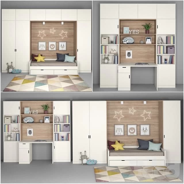 Furniture for children's room with decor #