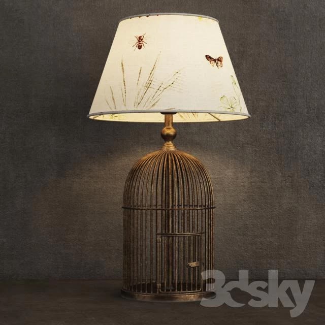 GRAMERCY HOME - METAL BIRDCAGE TABLE LAMP 1-015902