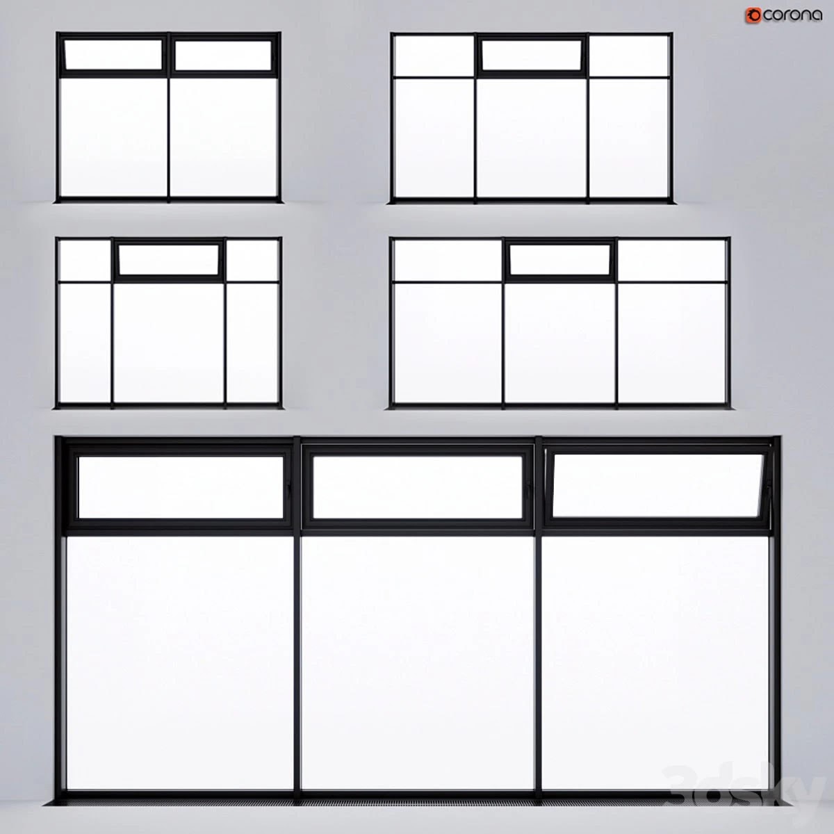 Panoramic glazing