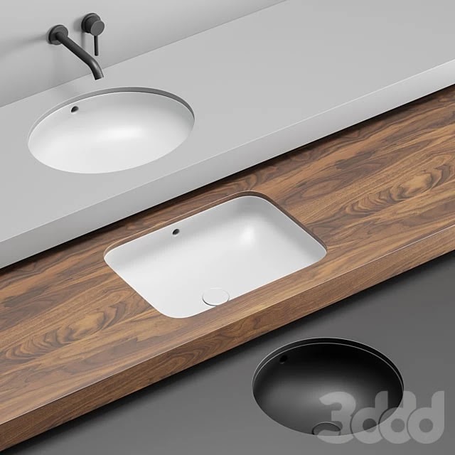 Cielo Undercounter Washbasin Set