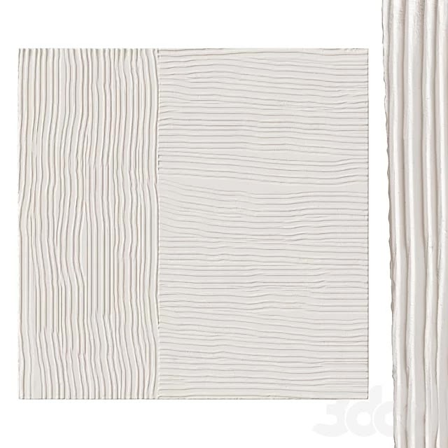 Abstract plaster painting