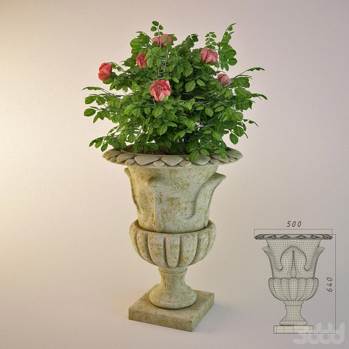 Garden vase