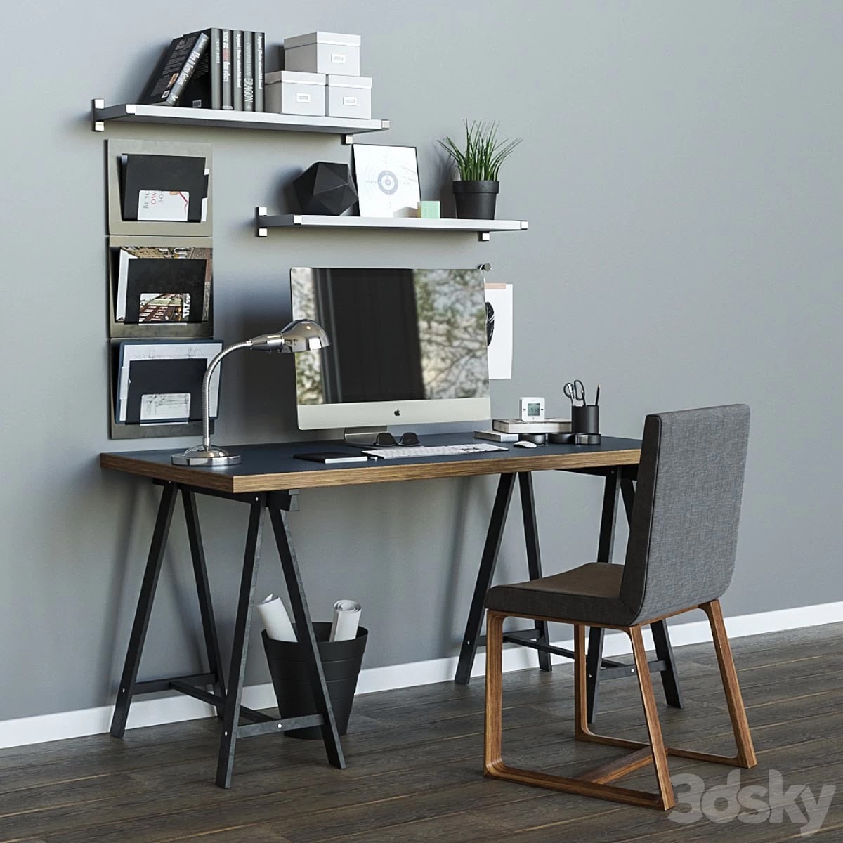 Workplace table ikea LINNMON / ODVALD