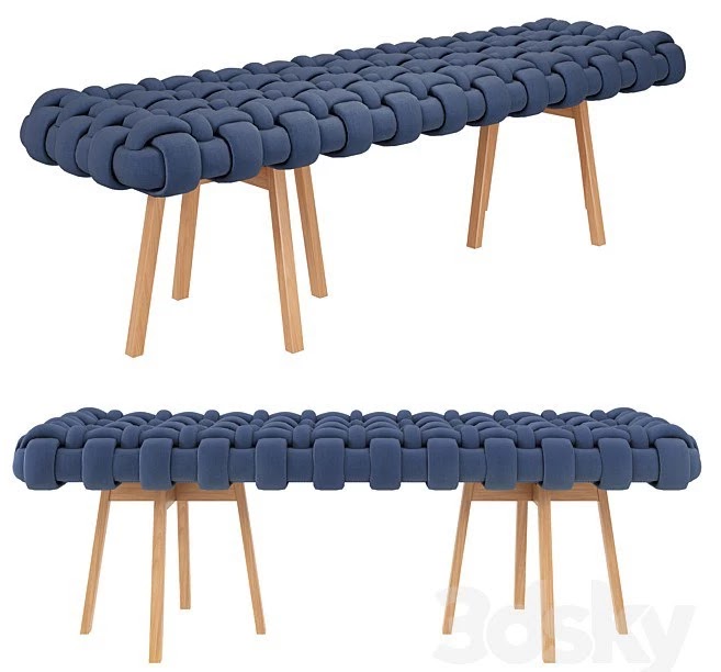 Bench wicker Long Size humberto da mata