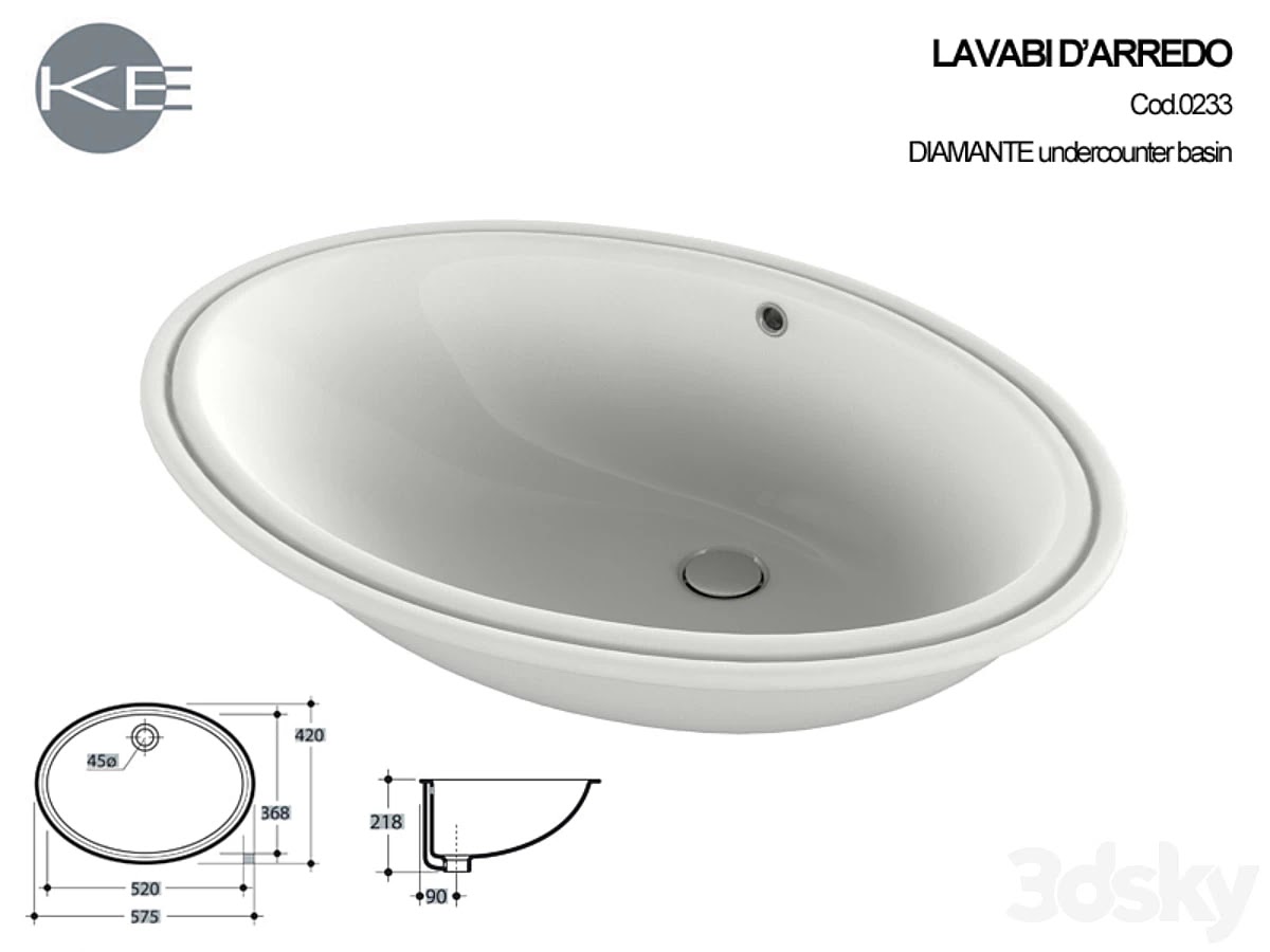 Kerasan Lavabi Diamante 0233