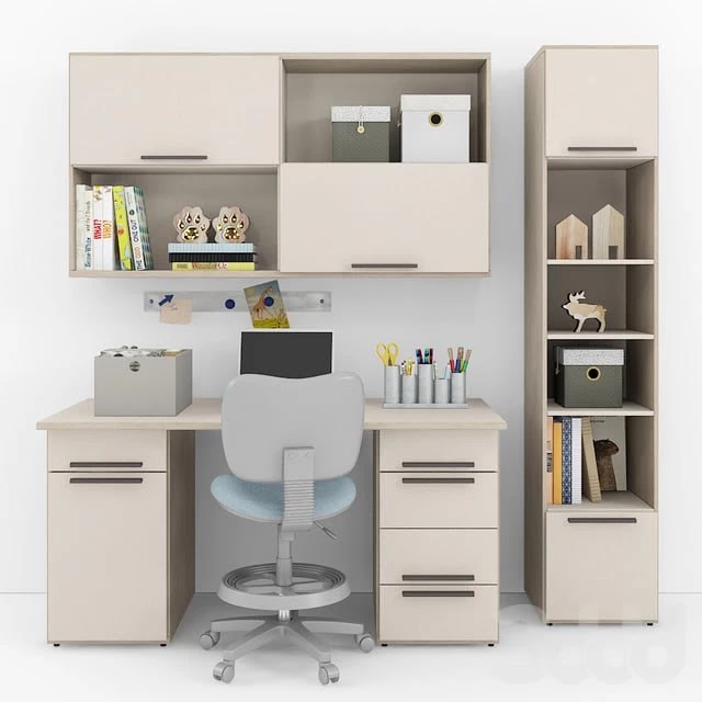 Writing desk and decor for a child 8