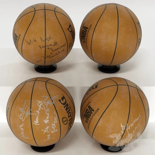 Basketballs autographed