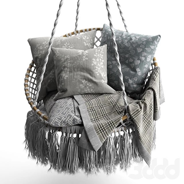 Rattan hammock SPELL Macrame