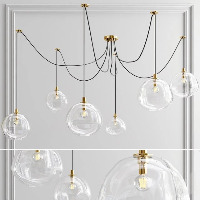 Molten spider chandelier