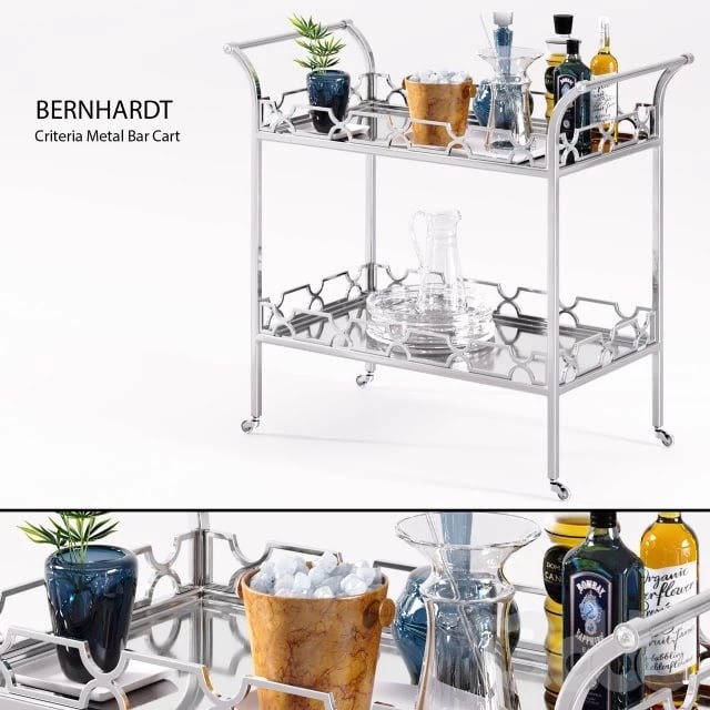 Bernhardt - Criteria Metal Bar Cart