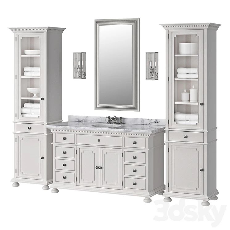 RH - St. James single vanity
