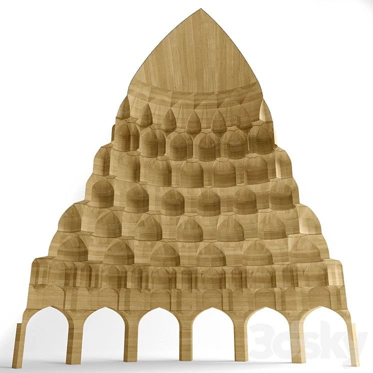 one fourth of muqarnas dome