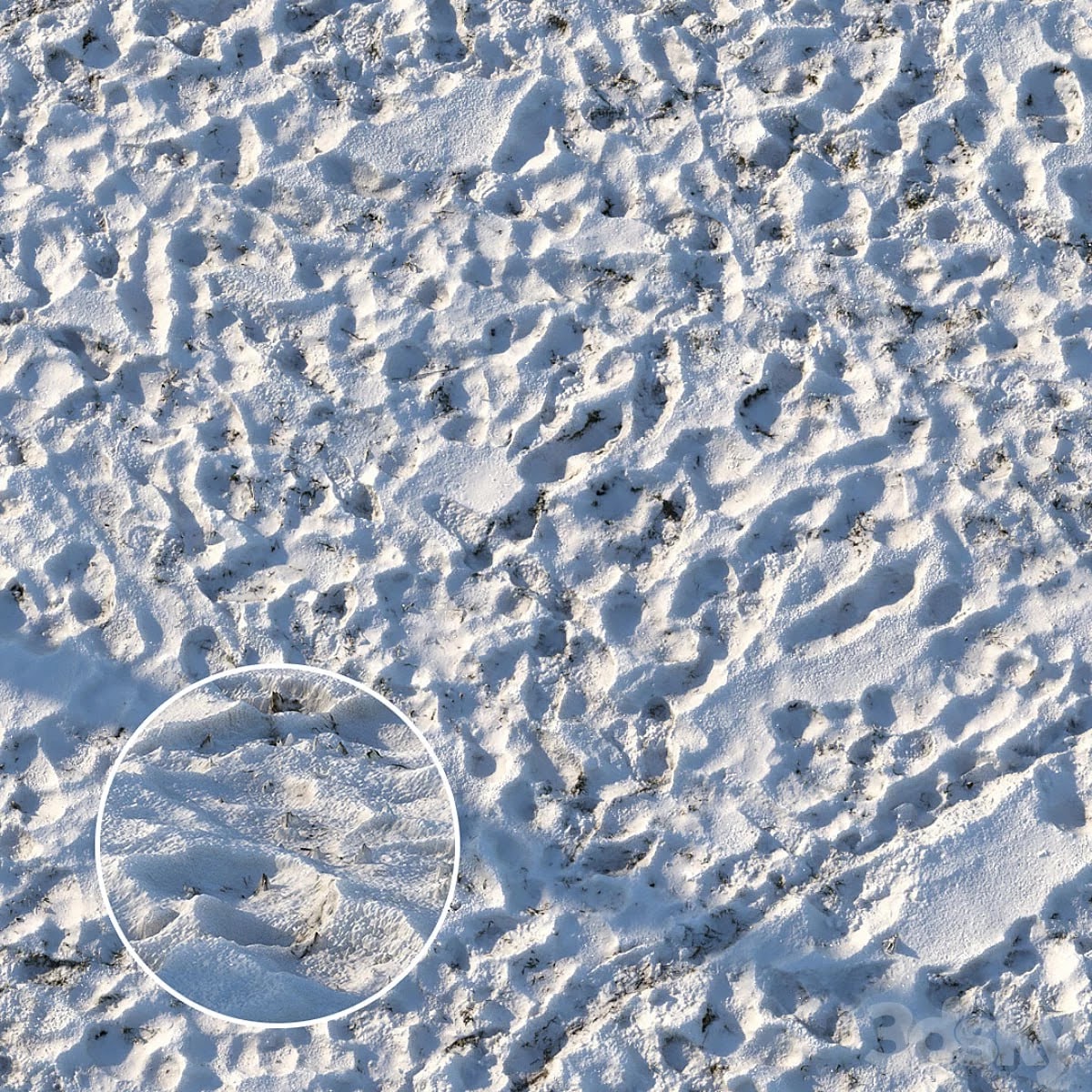 Grass under the snow (material)