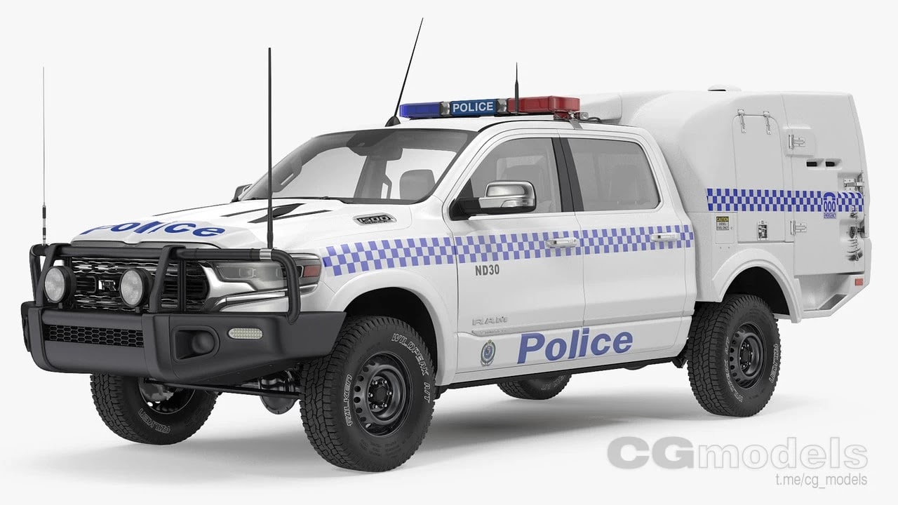 Police Paddy Wagon Dodge RAM 1500 Rigged