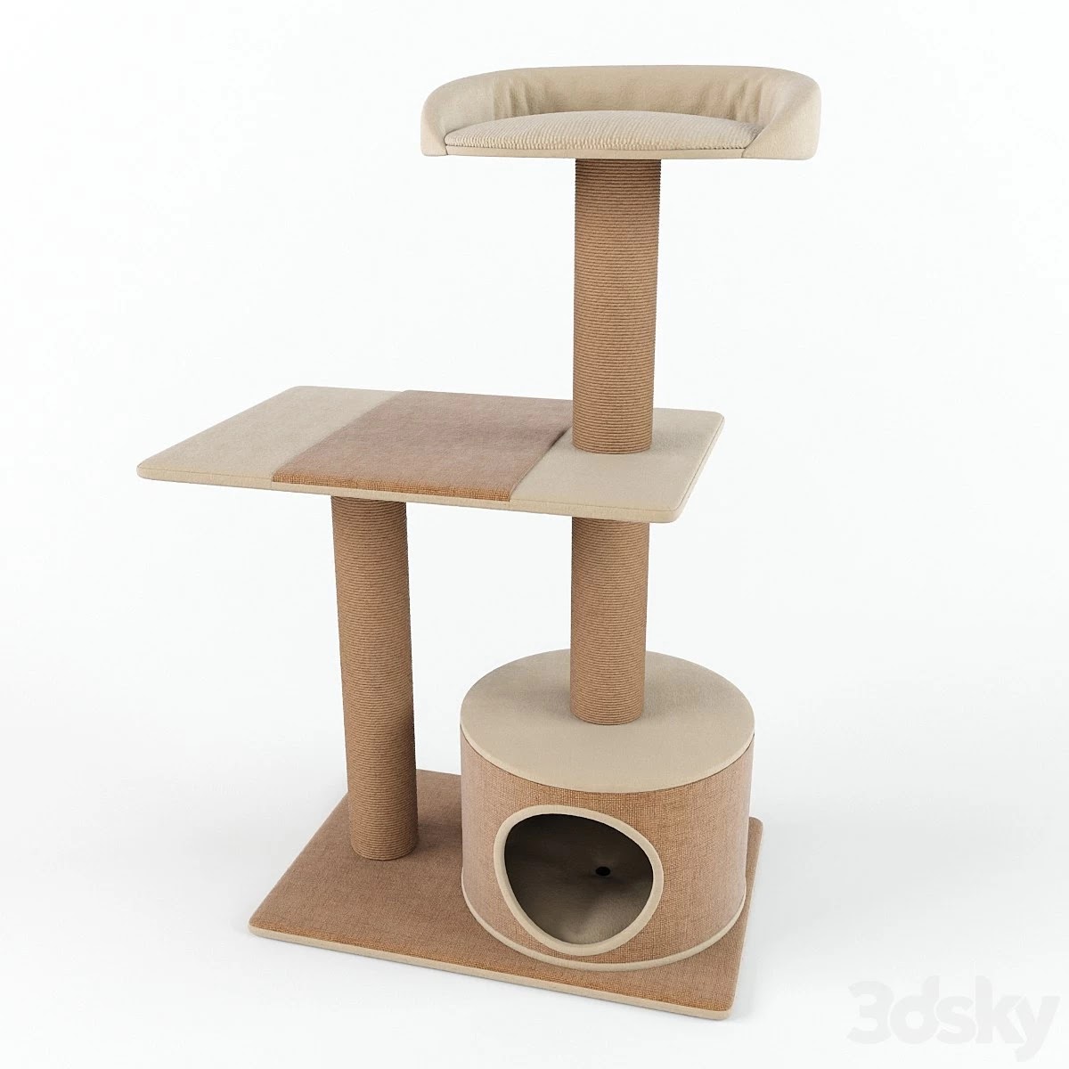 PetPals Group 3 Level Playhouse Condo Cat Tree