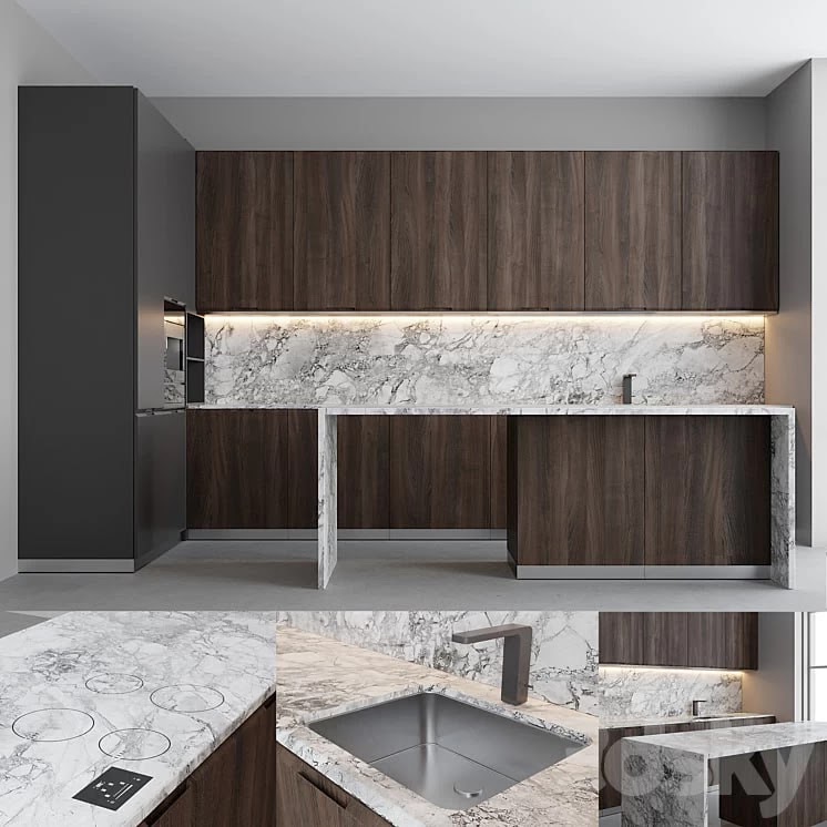 Porto gray kitchen
