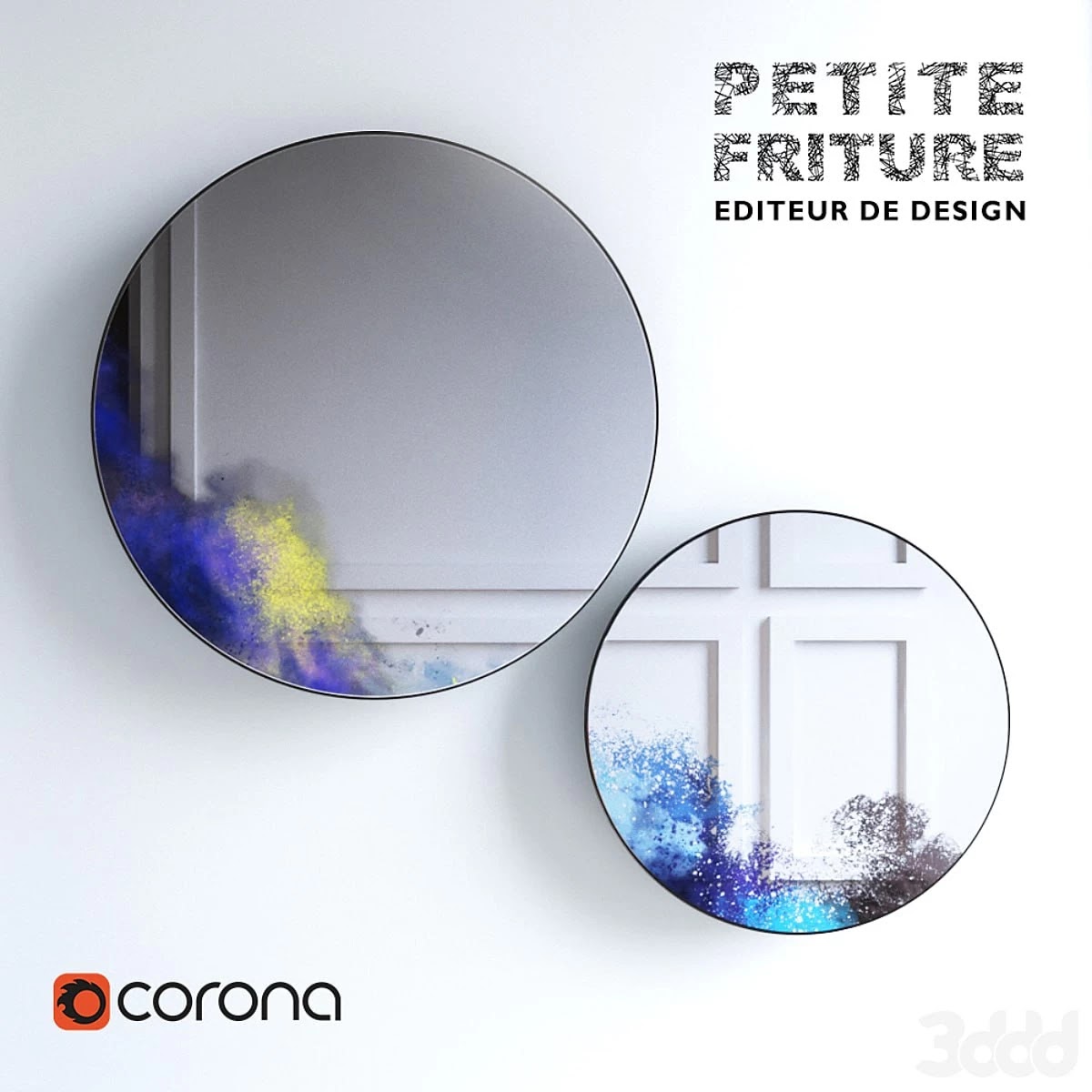 A set of mirrors FRANCIS petit MIROIRS MURAUX II