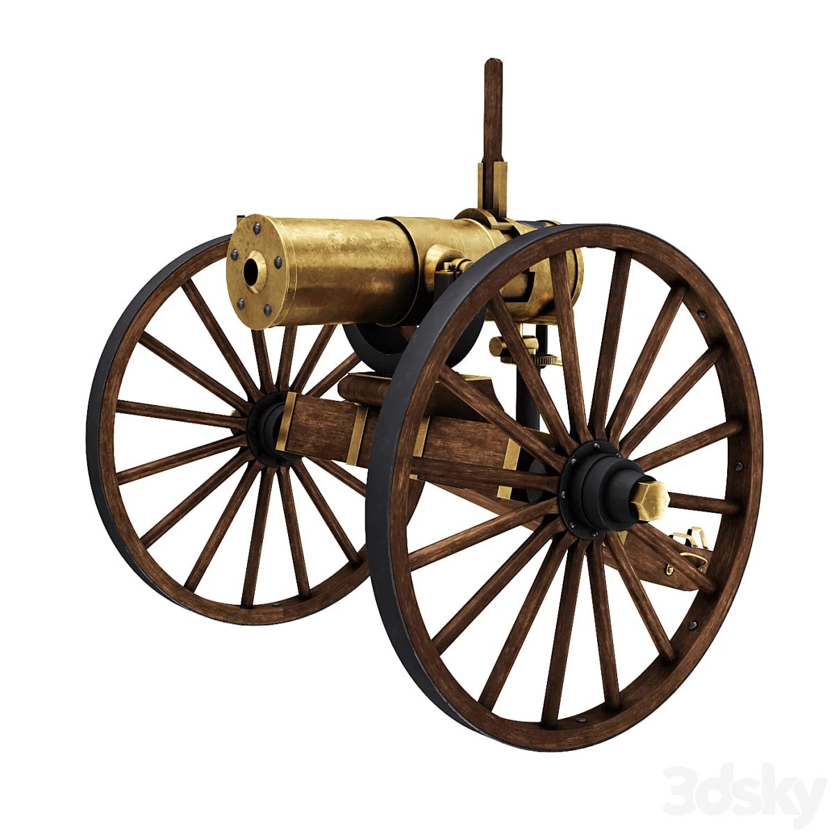 Antique Bronze Gun
