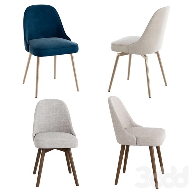 WEST ELM Mid-Century Chair set