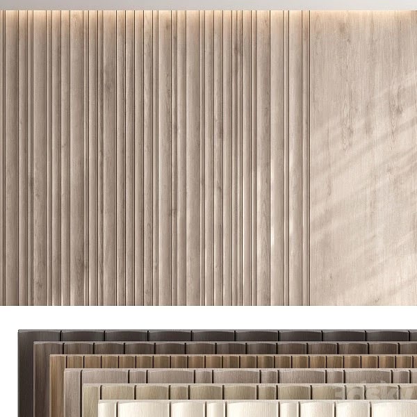 Wood panel set v07