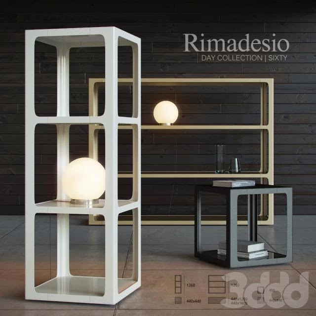 Shelving and table Rimadesio Sixty