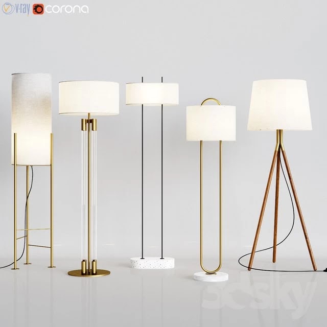 CB2 - 5 Floor Lamps Set 1